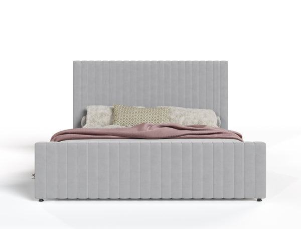 Modrest Beverly - Modern Grey Velvet Bed