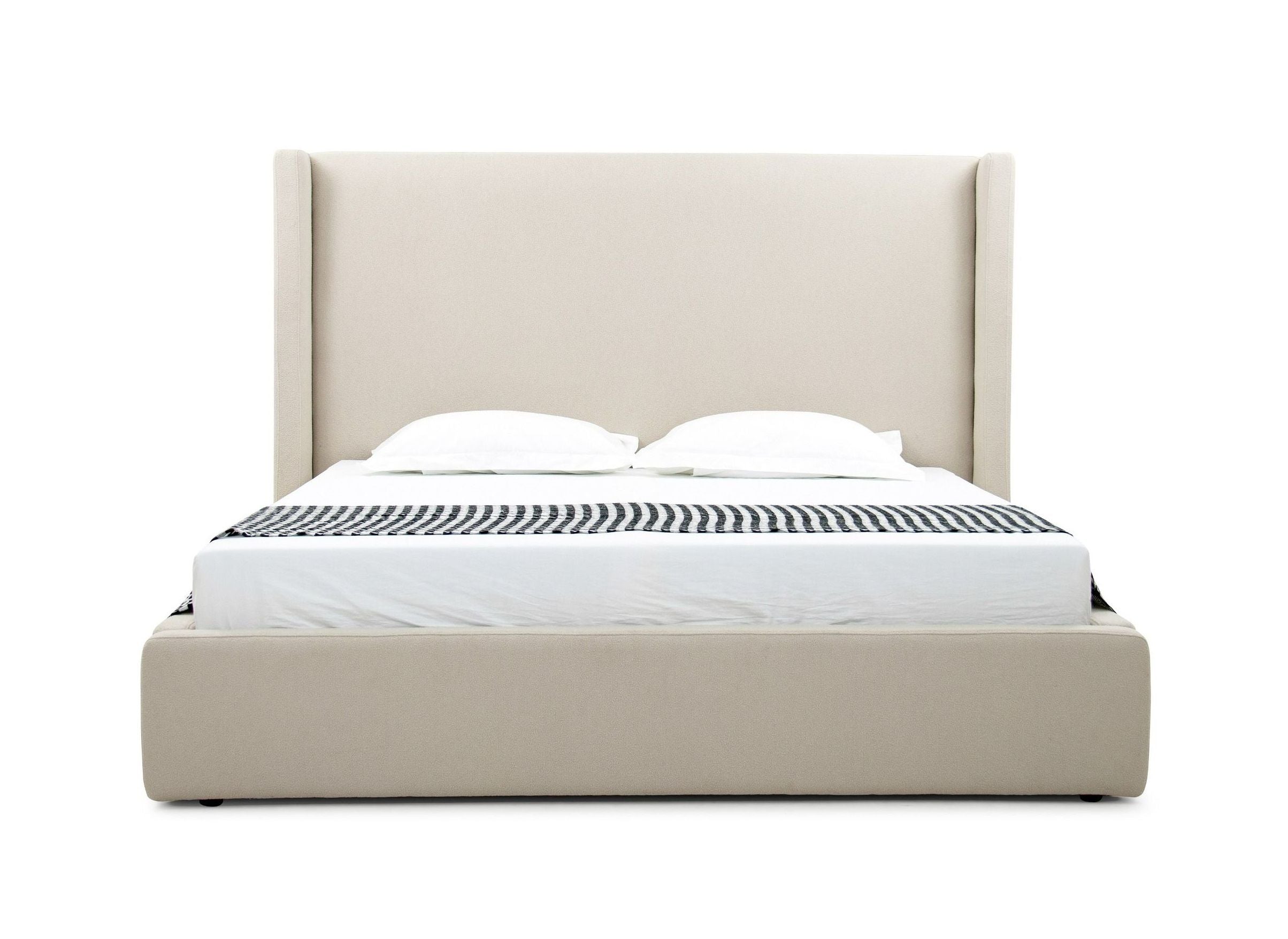 Modrest Byrne - Modern Beige Fabric Bed