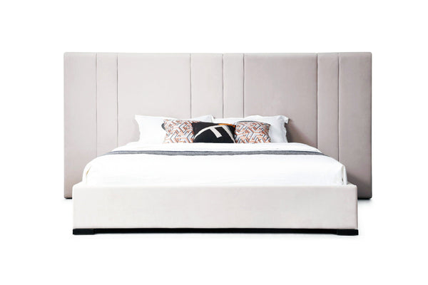 Modrest Penelope - Modern Grey Velvet Bed