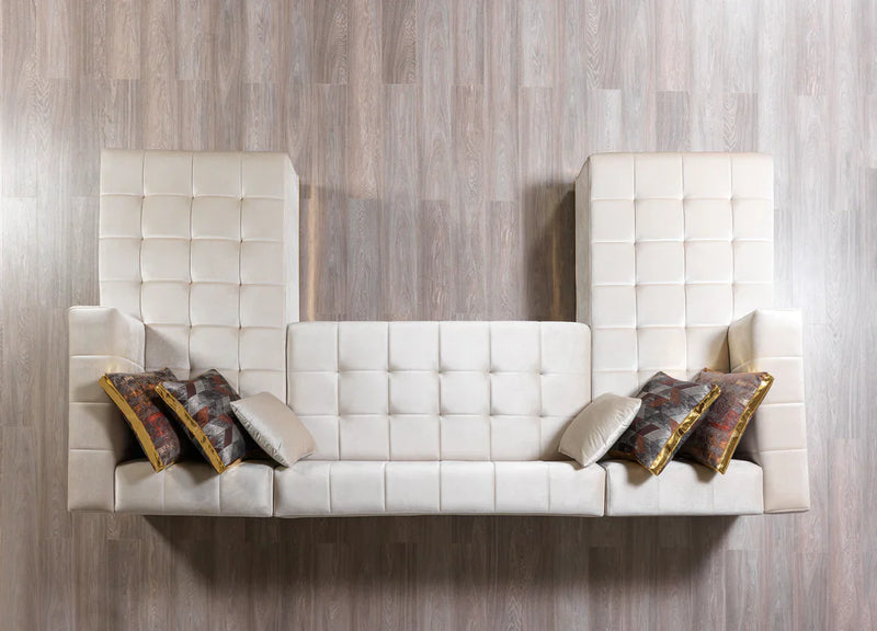 Elisha, double chaise light gray  sectional