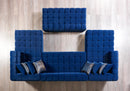 Ariana Blue Velvet Double Chaise Sectional