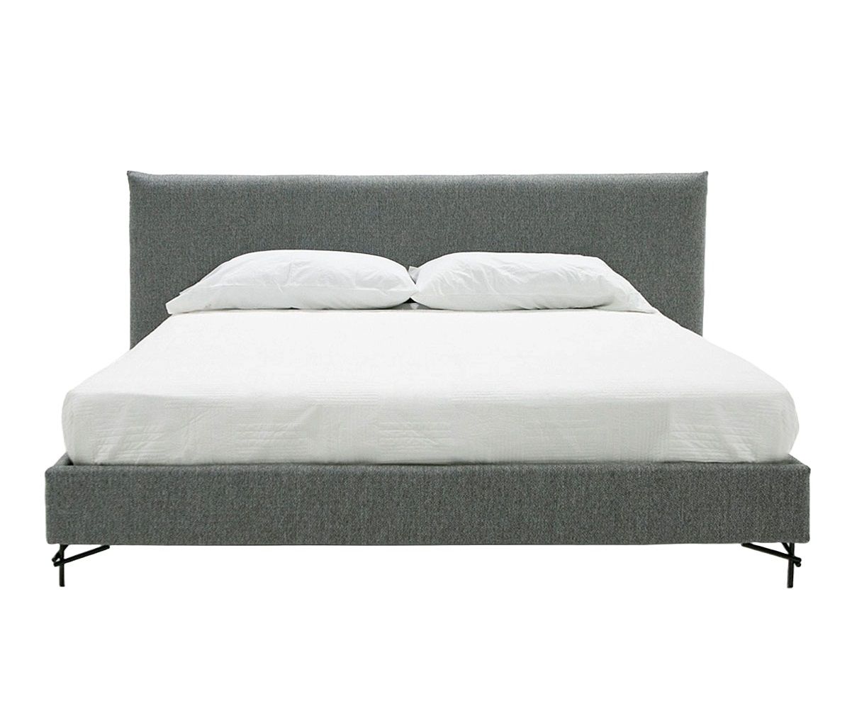 Nova Domus Aria - Italian Modern Grey Fabric Bed