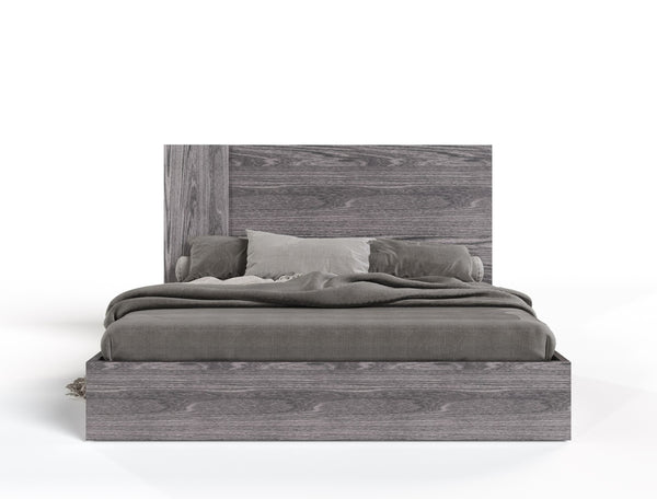 Nova Domus Asus - Italian Modern Elm Grey Bed