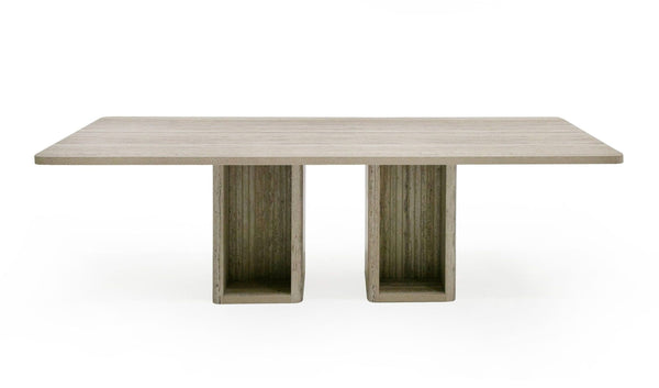 Nova Domus Roma - Modern Travertine Rectangular Dining Table