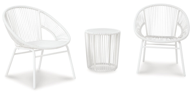 Mandarin Cape Chairs w/Table Set (3/CN)