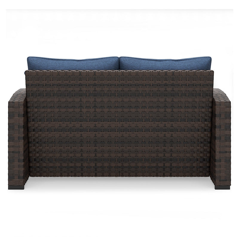 Windglow Outdoor Loveseat and 2 Chairs with Coffee Table