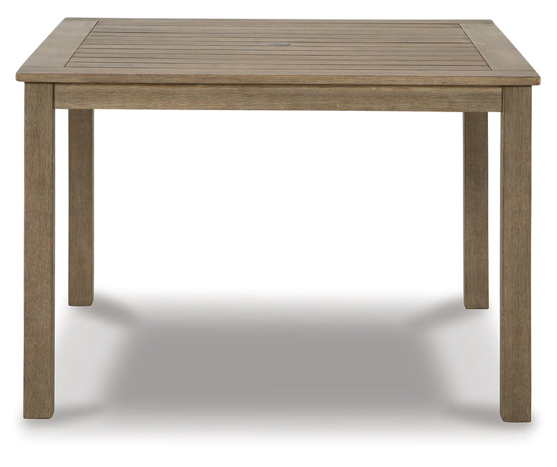 Aria Plains Square Dining Table w/UMB OPT