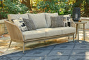 Swiss Valley Outdoor Sofa and 2 Lounge Chairs with Coffee Table and 2 End Tables