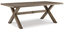 Beach Front RECT Dining Table w/UMB OPT