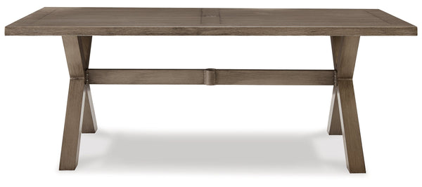 Beach Front RECT Dining Table w/UMB OPT