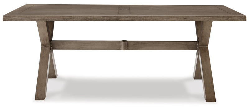 Beach Front RECT Dining Table w/UMB OPT