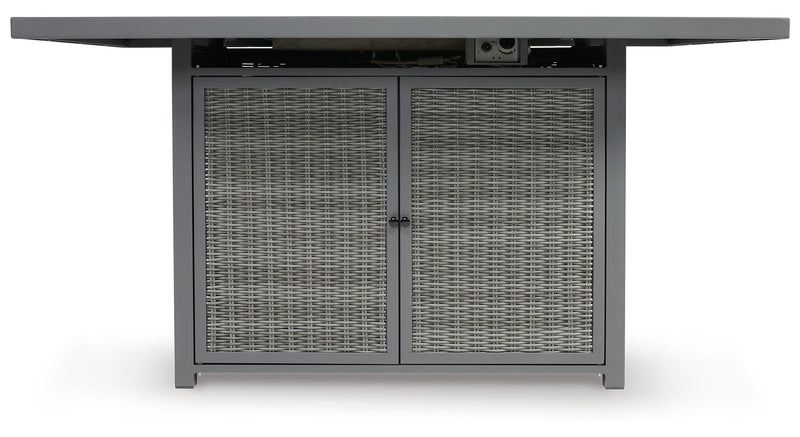 Palazzo RECT Bar Table w/Fire Pit