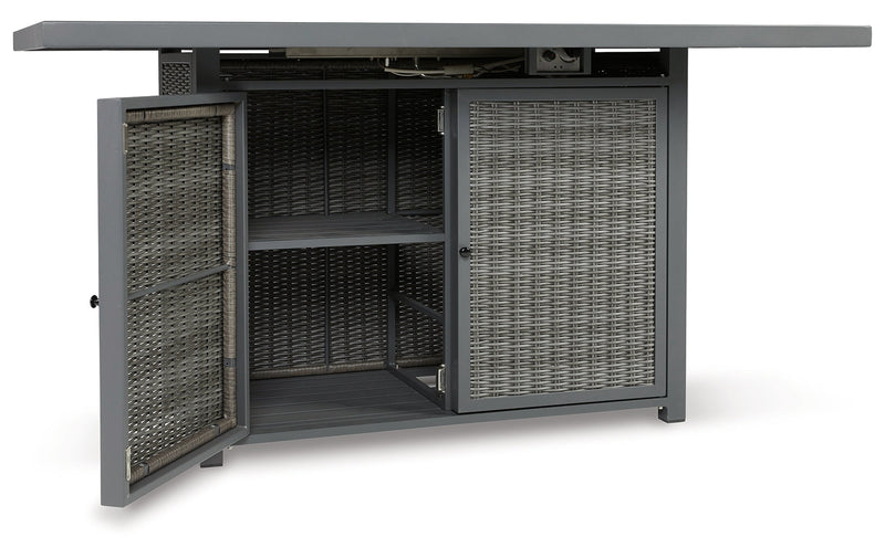 Palazzo RECT Bar Table w/Fire Pit