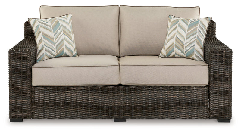Coastline Bay Ottoman with Cushion