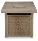 Beachcroft Rectangular Fire Pit Table