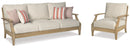 Clare View Outdoor Sofa with Coffee Table