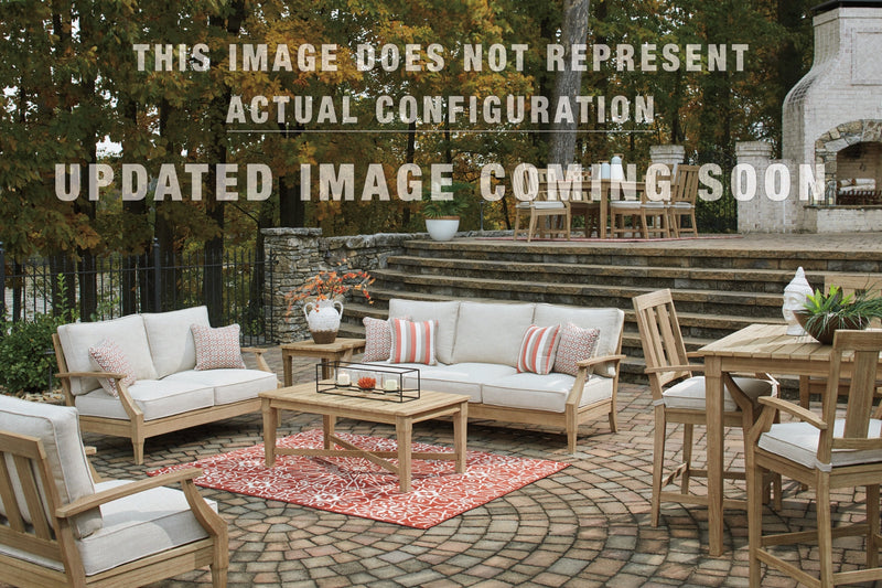 Clare View Outdoor Sofa with Coffee Table