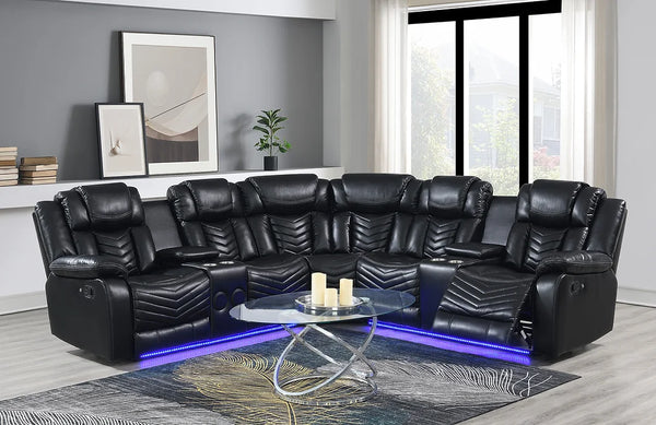 S2021 Lucky Charm Sectional(Black)