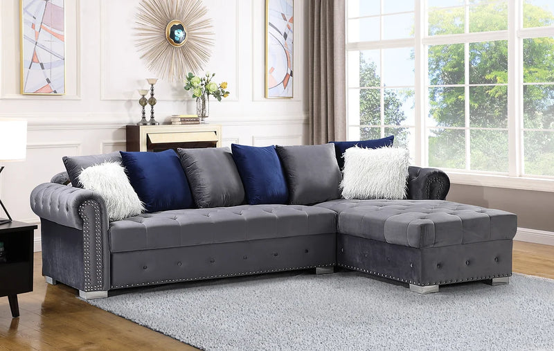 S8186 Milan Sectional (Grey)