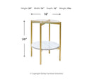 Wynora Round End Table