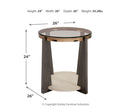 Frazwa Round End Table
