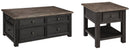 Tyler Creek Coffee Table with 1 End Table