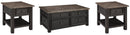 Tyler Creek Coffee Table with 2 End Tables