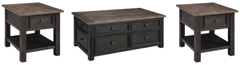 Tyler Creek Coffee Table with 2 End Tables