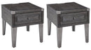 Todoe Coffee Table with 2 End Tables