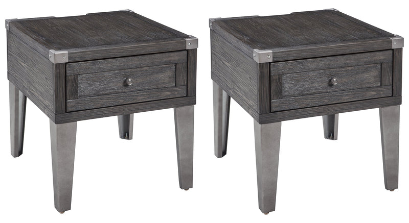 Todoe Coffee Table with 2 End Tables