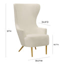 Julia Cream Wingback Chair - UK