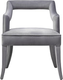 Tiffany Grey Velvet Chair - UK