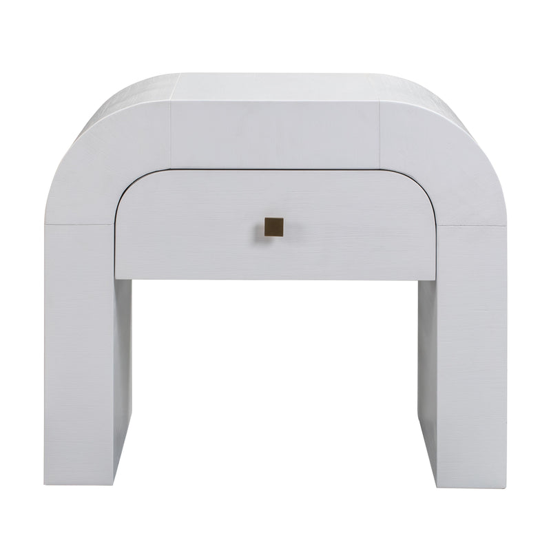 Hump White Nightstand - UK