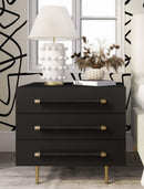 Trident Black Nightstand - UK