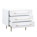 Trident White Nightstand - UK