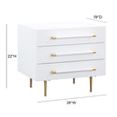 Trident White Nightstand - UK