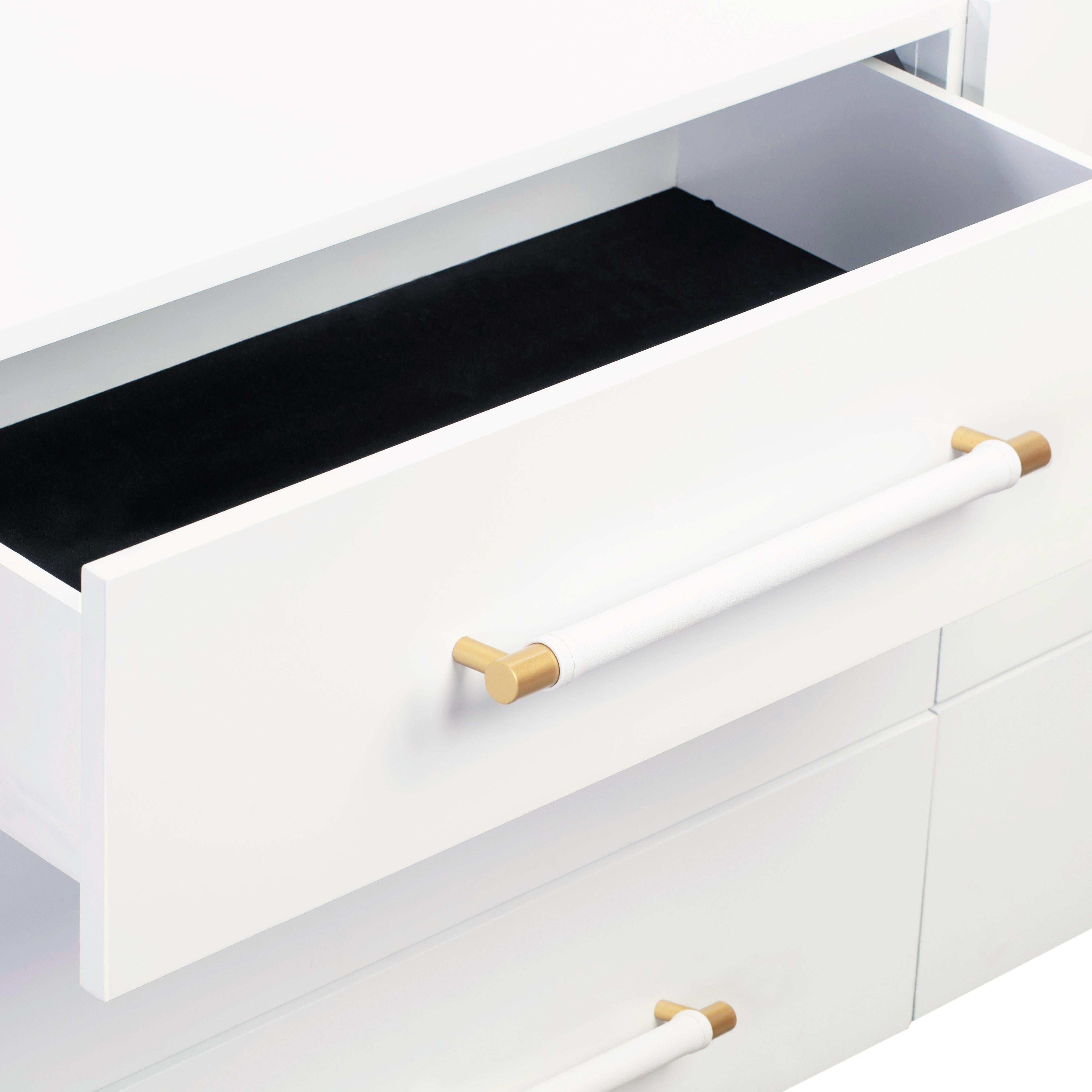 Trident White 6 Drawer Dresser - UK