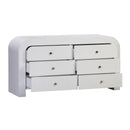 Hump 6 Drawer White Dresser - UK