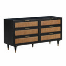 Sierra Noir 6 Drawer Dresser