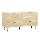 Sierra Buttermilk 6 Drawer Dresser
