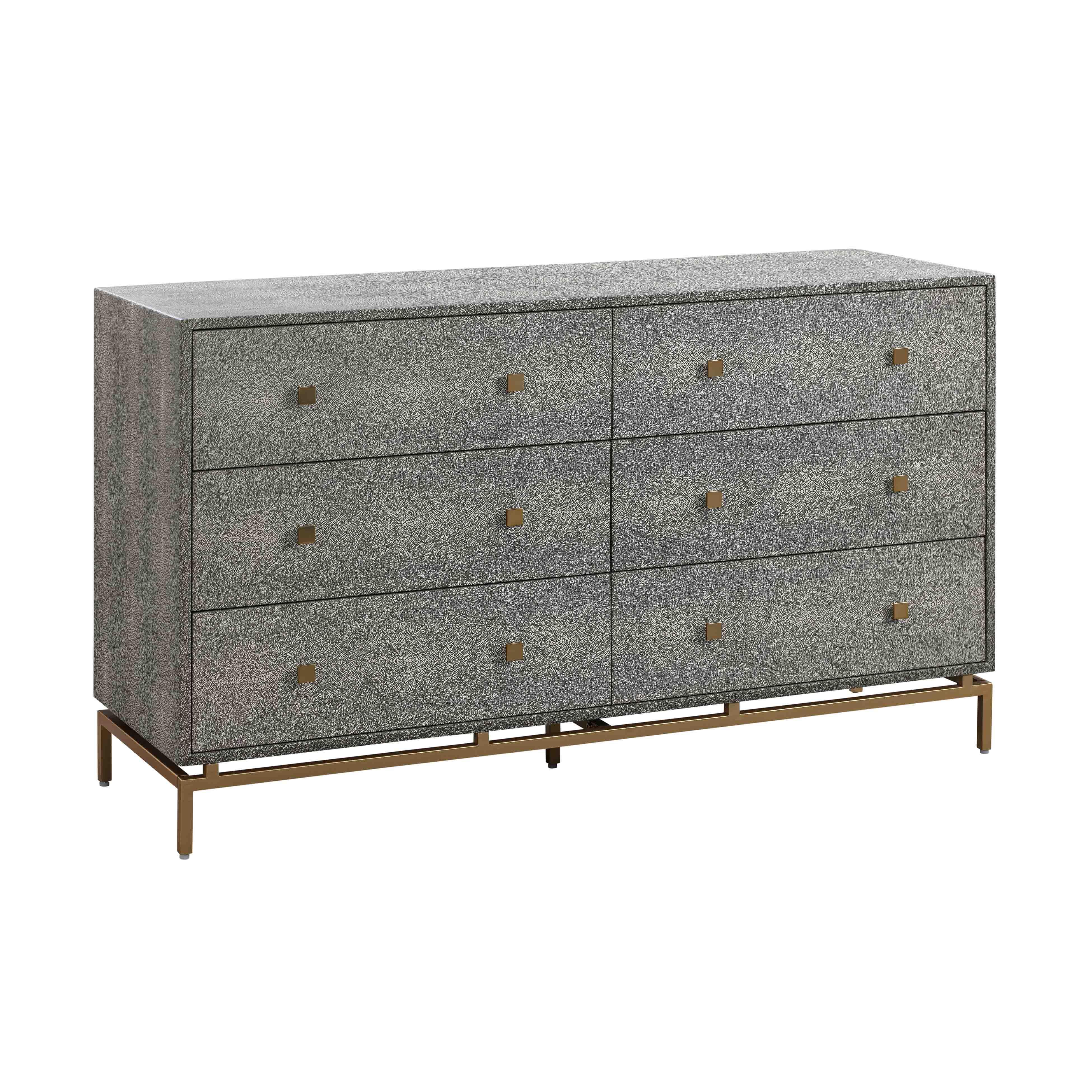 Pesce Shagreen 6 Drawer Dresser - UK