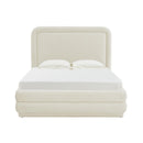 Briella Cream Velvet Bed in Queen