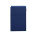 Suzie Navy & Rattan Nightstand - UK
