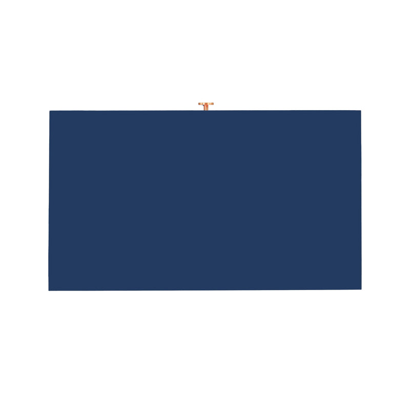 Suzie Navy & Rattan Nightstand - UK
