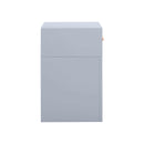 Suzie Pastel Blue & Rattan Nightstand