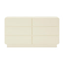 Sagura Cream 6-Drawer Dresser