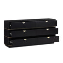 Julieta Black 6 Drawer Dresser