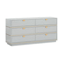 Julieta Grey 6 Drawer Dresser