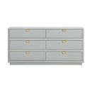 Julieta Grey 6 Drawer Dresser
