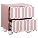 Tori Motif Mauve Nightstand - UK